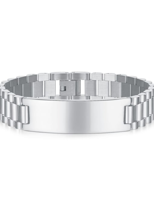 742 steel bracelet [15mm] Titanium Steel Geometric Chain  Minimalist Bracelet